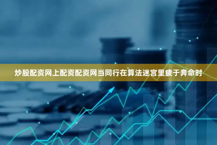 炒股配资网上配资配资网当同行在算法迷宫里疲于奔命时